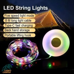 چراغ چادر ریسه ای 8 متری