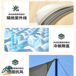 سایه بان طبیعتگردی بادیگا BADIGAO سه در سه متر