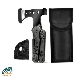 تبر کمپینگ همه کاره + چکش و 12 ابزار مکمل