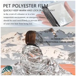 پتوی نجات یک طرفه نقره ای