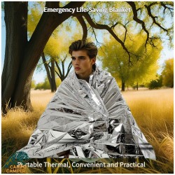 پتوی نجات یک طرفه نقره ای