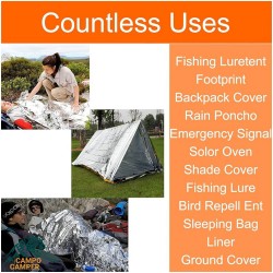 پتوی نجات یک طرفه نقره ای