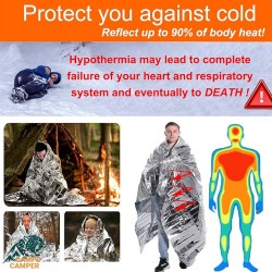 پتوی نجات یک طرفه نقره ای