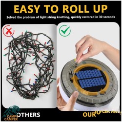 چراغ کمپینگ ریسه ای ده متری سولار دار مدل YD-2326