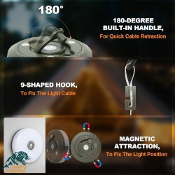 چراغ کمپینگ ریسه ای ده متری پاور بانک دار مدل KXK-828