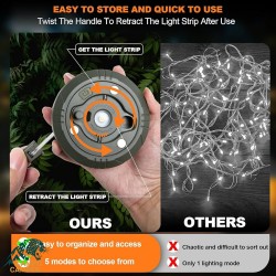 چراغ کمپینگ ریسه ای ده متری پاور بانک دار مدل KXK-828