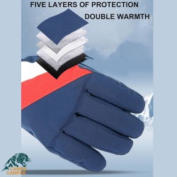 دستکش کوهنوردی و اسکی ضد آب مدل FLAG