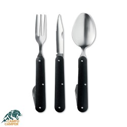 قاشق چنگال کارد سه تیکه استیل رنگی