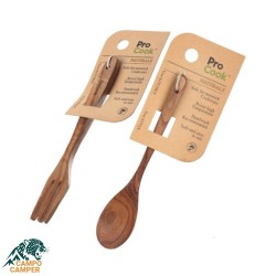 ست قاشق و چنگال چوبی Pro Cook