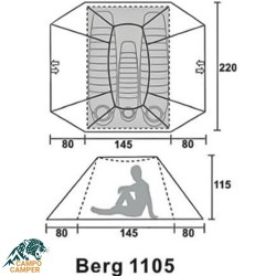 چادر ۳ نفره برگ