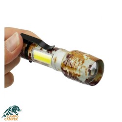 چراغ قوه دستی مدل شارژی فلزی پلیسی چریکی