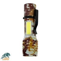 چراغ قوه دستی مدل شارژی فلزی پلیسی چریکی