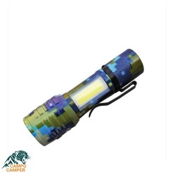 چراغ قوه دستی مدل شارژی فلزی پلیسی چریکی