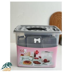 ظروف سفری ۶ نفره ۶۰ پارچه