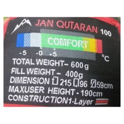 کیسه خواب 2نفره JAN QUTARAN 200